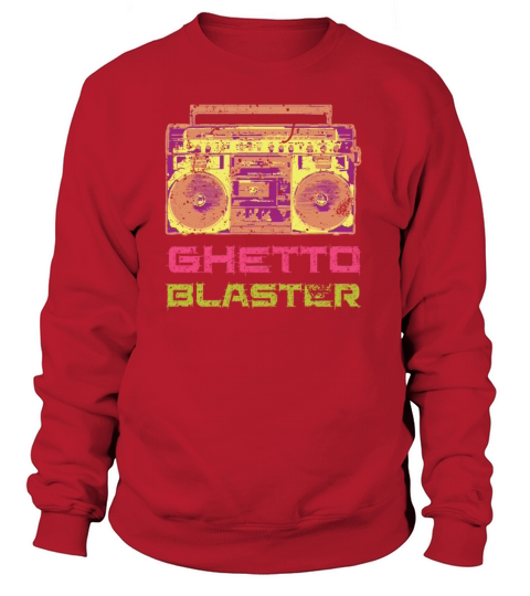 Retro Ghetto Blaster Vintage Boom Box Rap Music Women's Sweatshirt