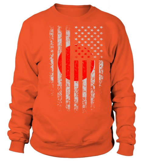 Japan USA Flag Grunge Women's Sweatshirt