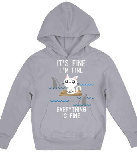 its fine i am fine everything is fine Kids Hoodie