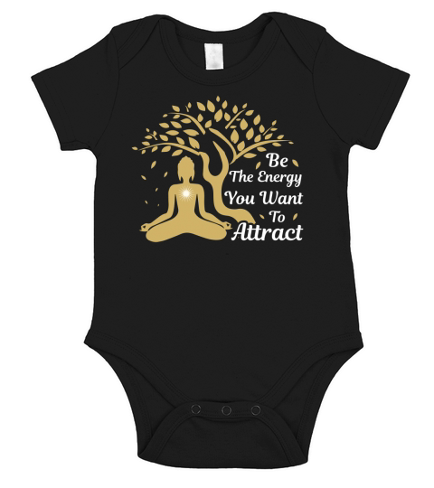 Yoga - Be the Energy You Want To Attract Short Sleeve Baby One-Piece