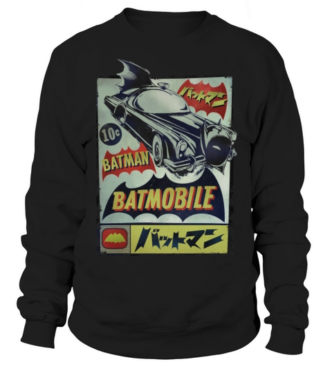 DC Comics Originals Batman Batmobile Japanese Women's Sweatshirt