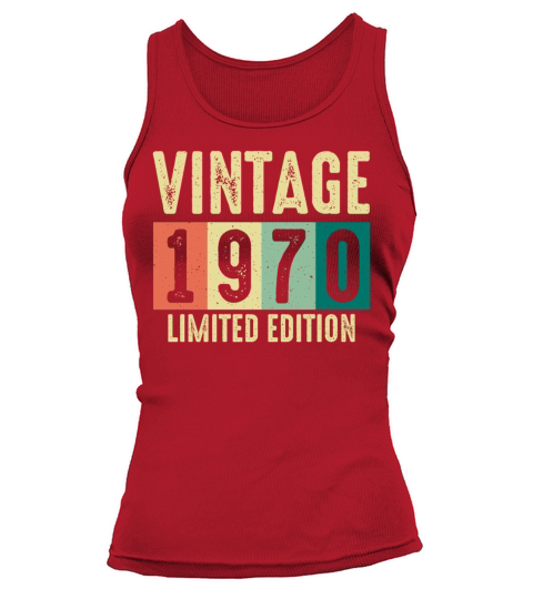 Vintage 1970 birthday gifts for men women bday Tank top Woman