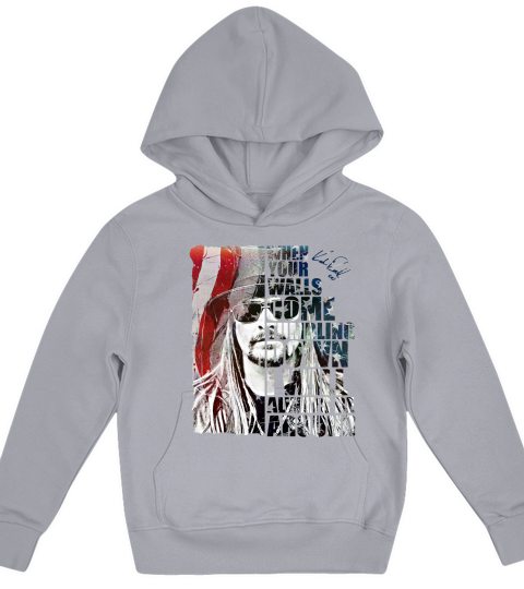 Kid Rock when your walls come tumbling down I will always be around Kids Hoodie