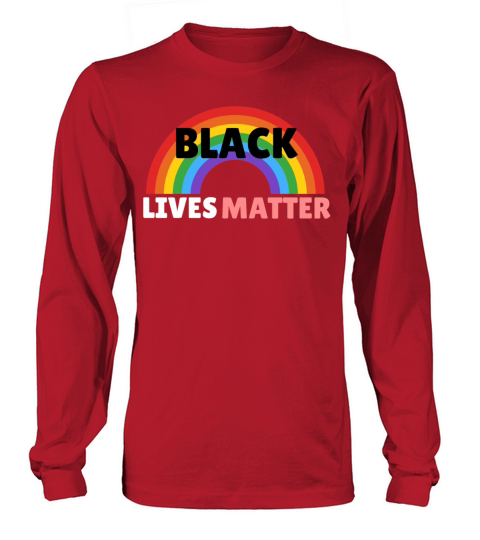 Black lives matter Equality Rainbow Men's Long Sleeve