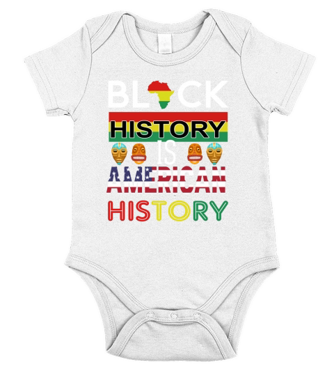 Black History Is American History Month Gift Face Short Sleeve Baby One-Piece