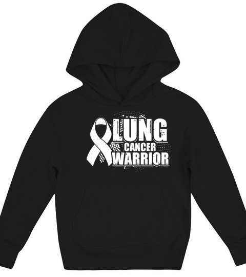 lung cancer warrior fighter hero gift idea Kids Hoodie