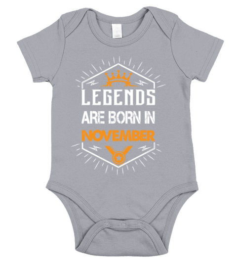Legends are born in November Short Sleeve Baby One-Piece