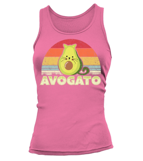 Avogato Retro Cat Avocado Cinco De Mayo T Shirt Women's Tank Top