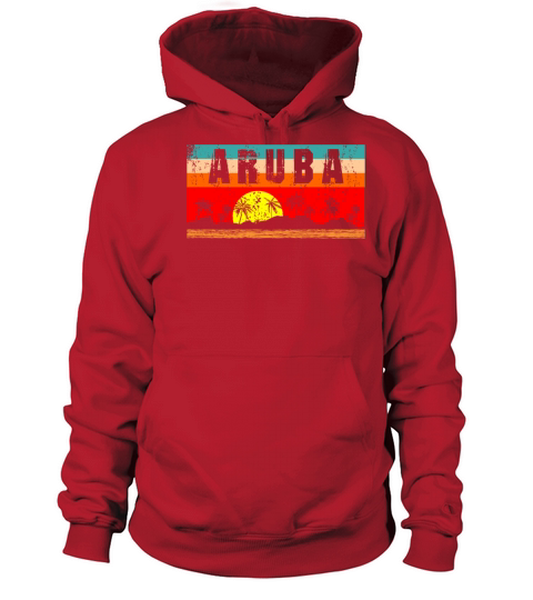 Relaxing Tropical Aruba Distressed Sunset Gift Men's Hoodie