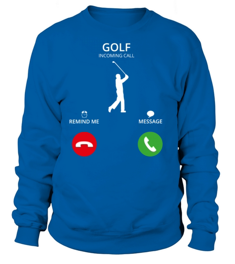 Call Mobile Anruf golf sports golfer caddi Women's Sweatshirt