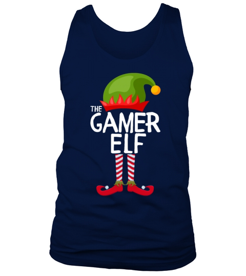 the gamer elf matching christmas family Men's Tank Top