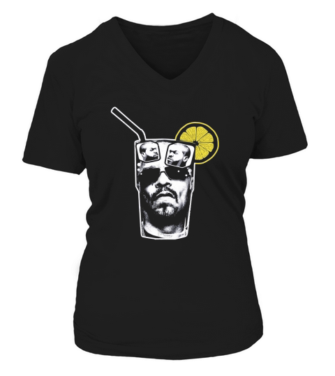 Ice Cubes In Ice-T Funny Rap Shirt V-neck T-Shirt Woman
