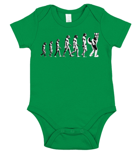 Human evolution joke darwin funny furry silly meme Short Sleeve Baby One-Piece