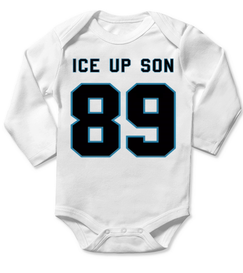 2 Color Ice Up, Son! with 89 Number Long Sleeve Baby One-Piece