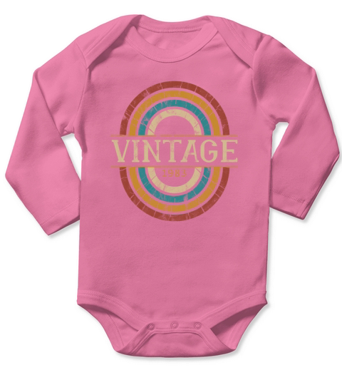 1983 birthday vintage shirt - gift idea retro Long Sleeve Baby One-Piece