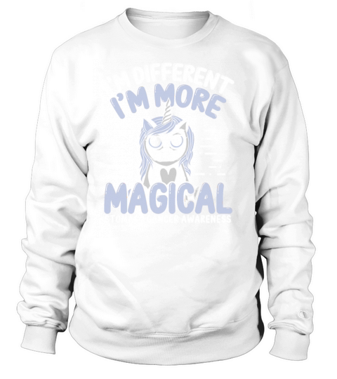 Stomach Cancer Awareness Unicorn Periwinkle Ribbon Women's Sweatshirt
