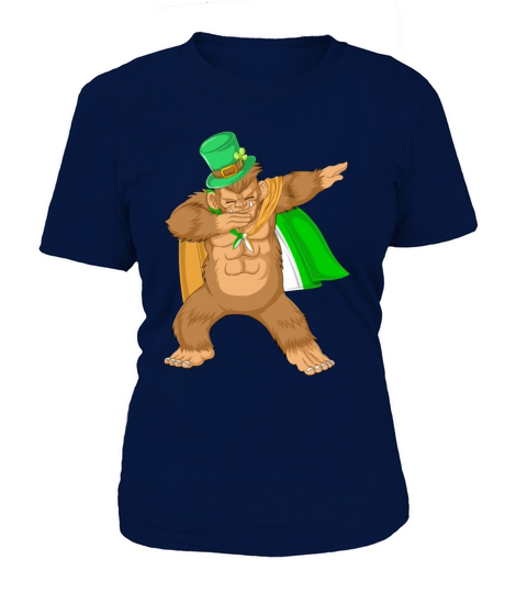 dabbing bigfoot st patricks day Women's T-Shirt