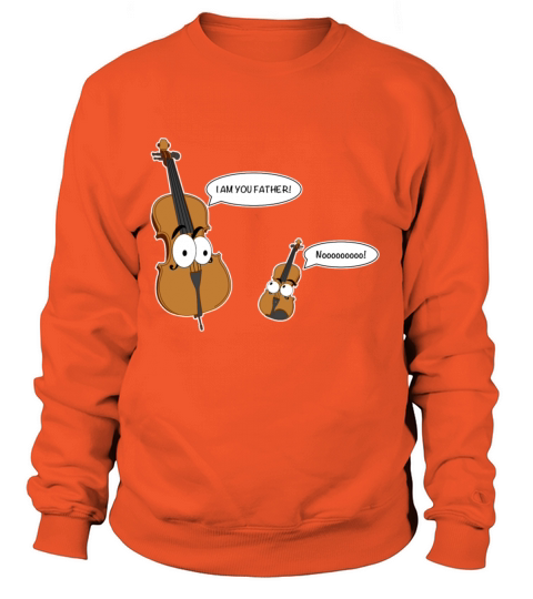 Funny Cello Violin Double Bass Music T Shirt Gift Women's Sweatshirt
