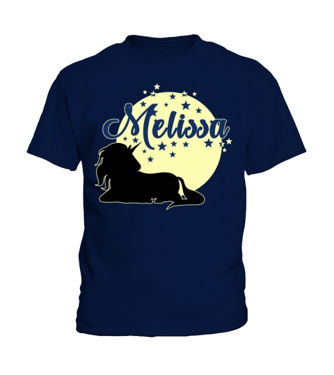 Melissa cute first name unicorn Kids T-Shirt