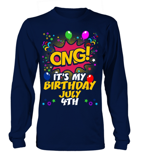 Its My Birthday July Fourth Women's Long Sleeve