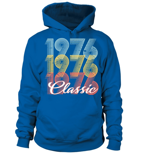 Classic Vintage 45th birthday Shirt Born In 1976 Women's Hoodie