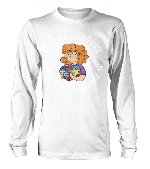 Special Teacher Funny World Autism Day Gift Long sleeved Unisex