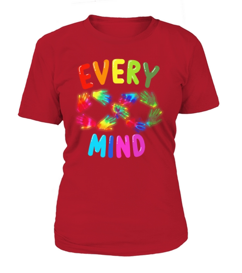 Colorful Rainbow Neurodiversity Every Mind Infinit Women's T-Shirt