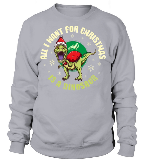 Dinosaur Funny Christmas Gift Women's Sweatshirt