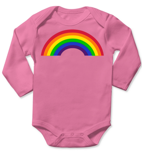 Rainbow Long Sleeve Baby One-Piece