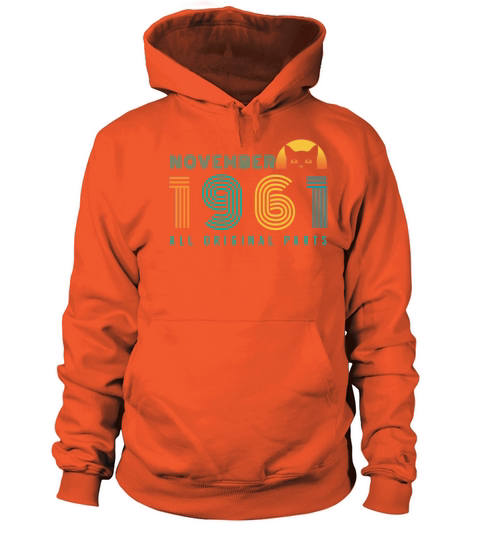 1961 November Vintage Cat Men's Hoodie