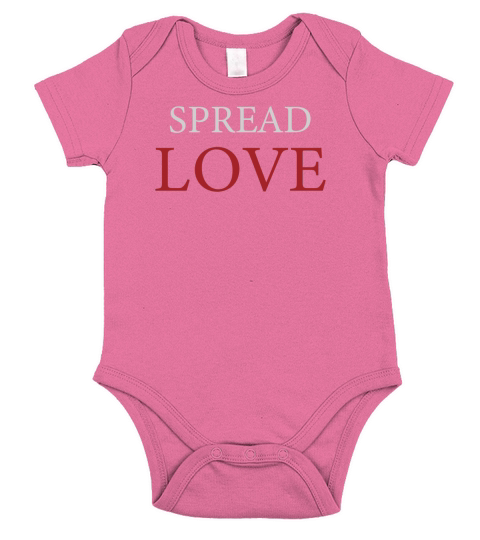 Spread Love  beautiful design Short Sleeve Baby One-Piece