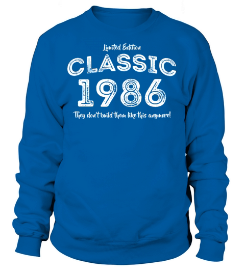 Classic Vintage 1986 35th Birthday For 35 Year Old Women's Sweatshirt