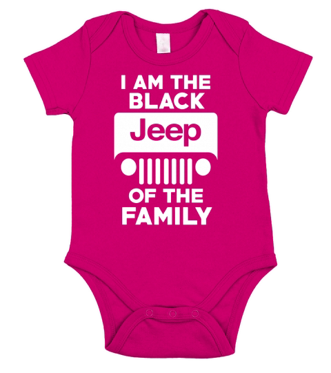 Black Jeep  of the family Short Sleeve Baby One-Piece