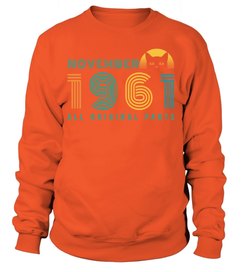1961 November Vintage Cat Men's Sweatshirt