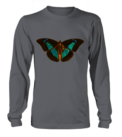 Butterfly Blue Black Men's Long Sleeve