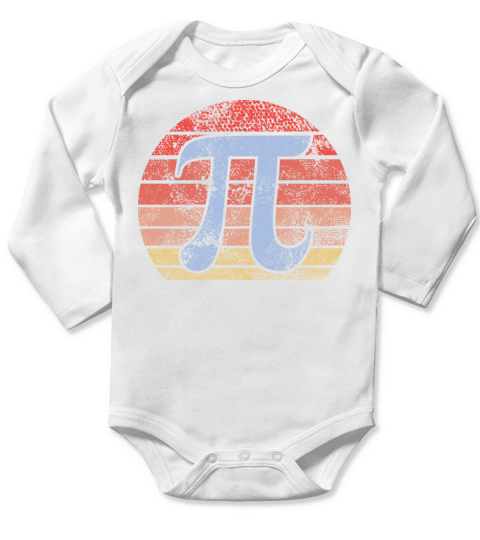 PI Day 2022 Math Lover Mathematics Retro Vintage Long Sleeve Baby One-Piece