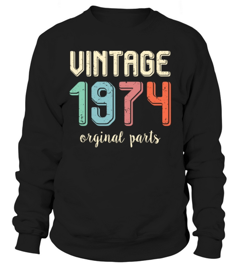 Vintage Retro 1974 45 Years Old 45th Birthday Gift Women's Sweatshirt