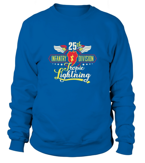 25Th Infantry Division Patch Tropic Lightning Men's Sweatshirt