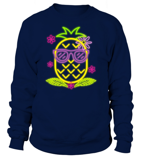 Luau Party Pineapple graphic For Glow Party Women's Sweatshirt