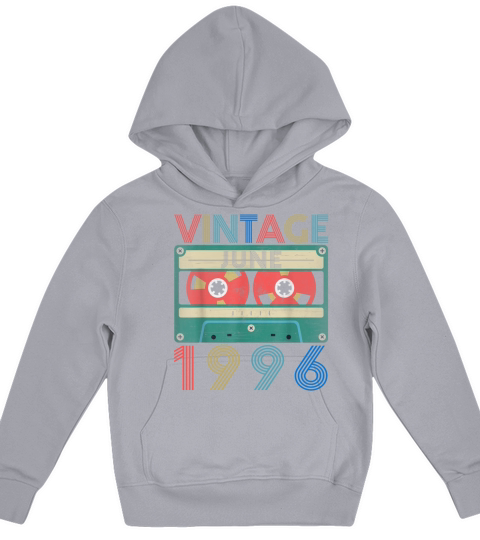 Retro Vintage June 1996 birthday Kids Hoodie