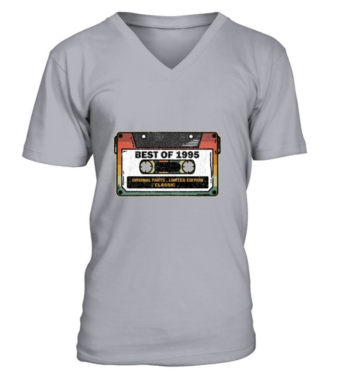 Best Of 1995 Vintage Cassette Funny Birthday Gift Men's V-Neck T-shirt