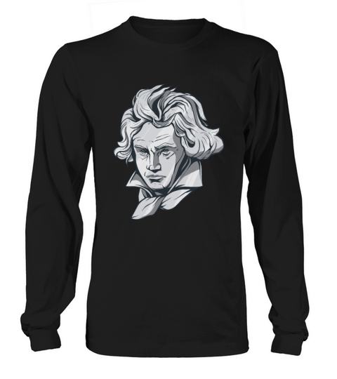 Beethoven Face bust Women's Long Sleeve