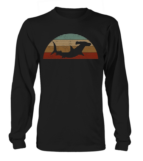 Hammerhead Shark Vintage Women's Long Sleeve