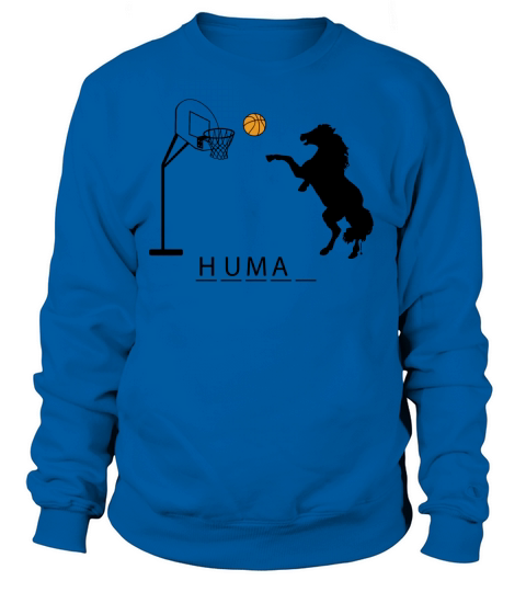 Basketball Horse Playing Human Women's Sweatshirt