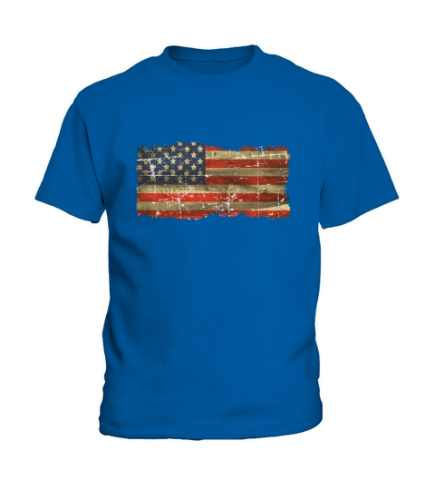 12 Vintage Distress US Flag 10 Kids T-Shirt
