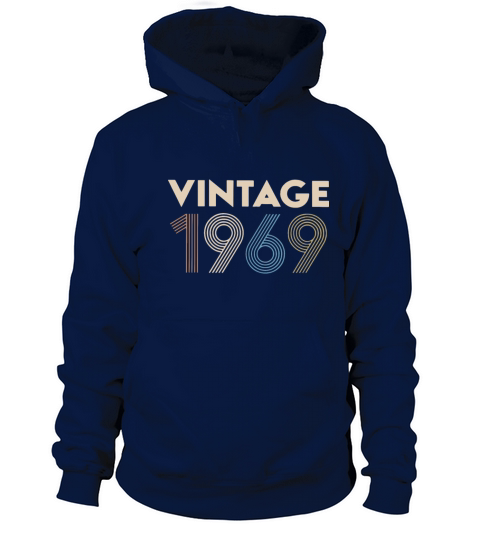 vintage 1969 birthday gift men women birthday Men's Hoodie