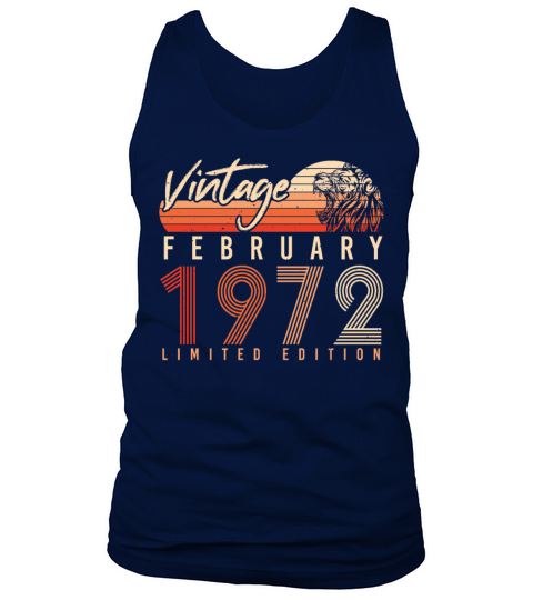 1972 February Limited Vintage Men's Tank Top