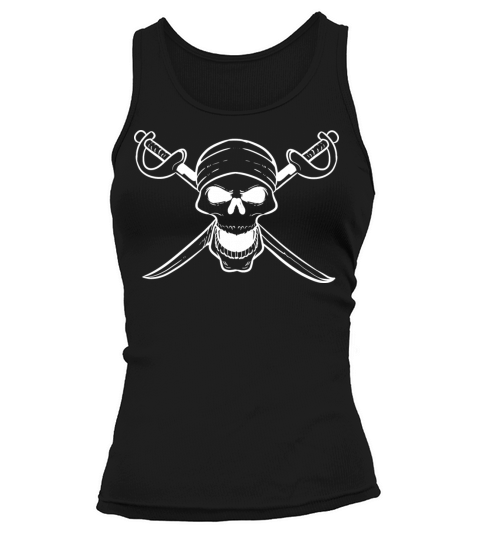 Captain Skull Retired Person Gift Tank top Woman