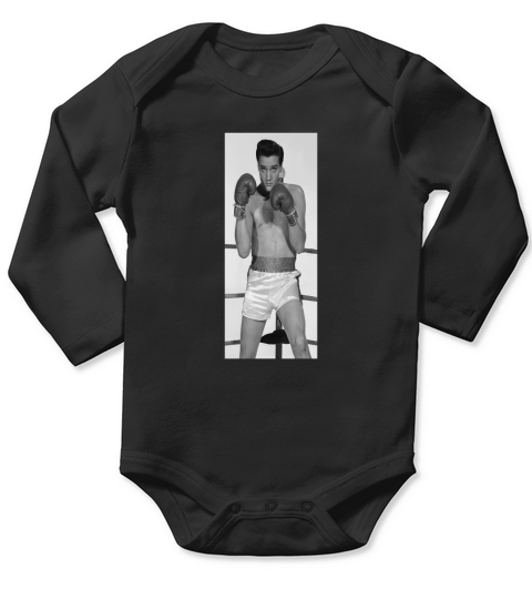 elvis boxing Long Sleeve Baby One-Piece