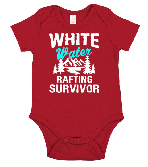 White water rafting Sport Short Sleeve Baby One-Piece